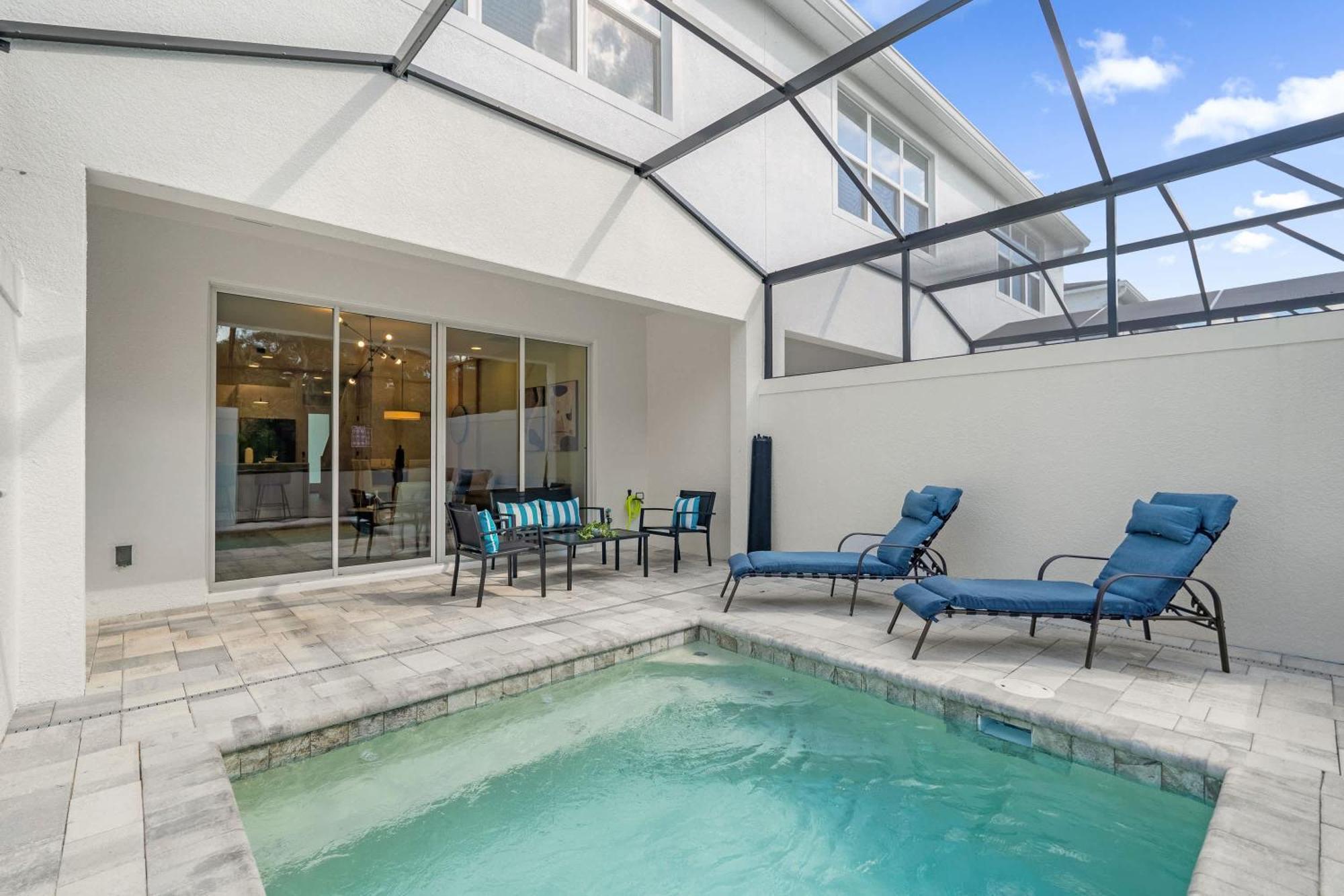 Upstay - Townhouse With Private Pool And Foosball Orlando Kültér fotó